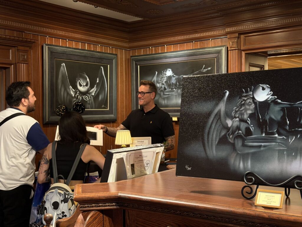 Nightmare Before Christmas fine art by Noah Elias with Jack and Sally