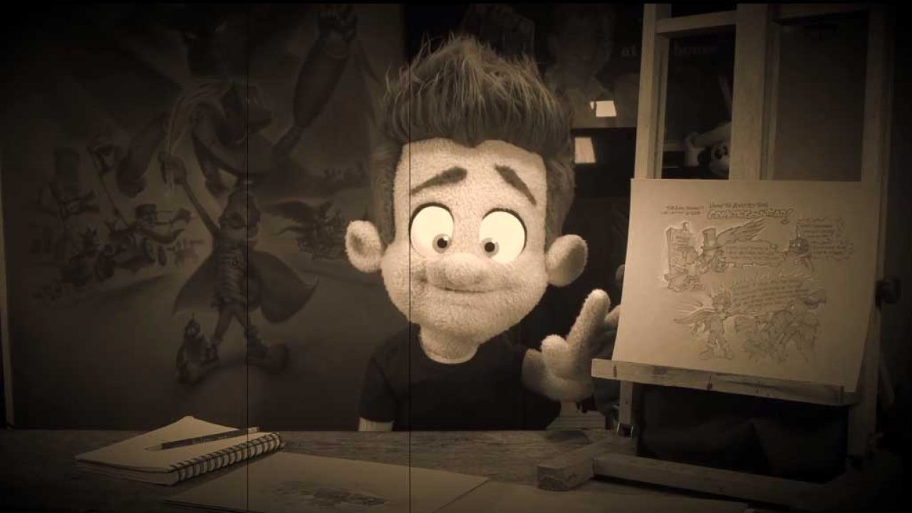 Lil Noah puppet in the studio